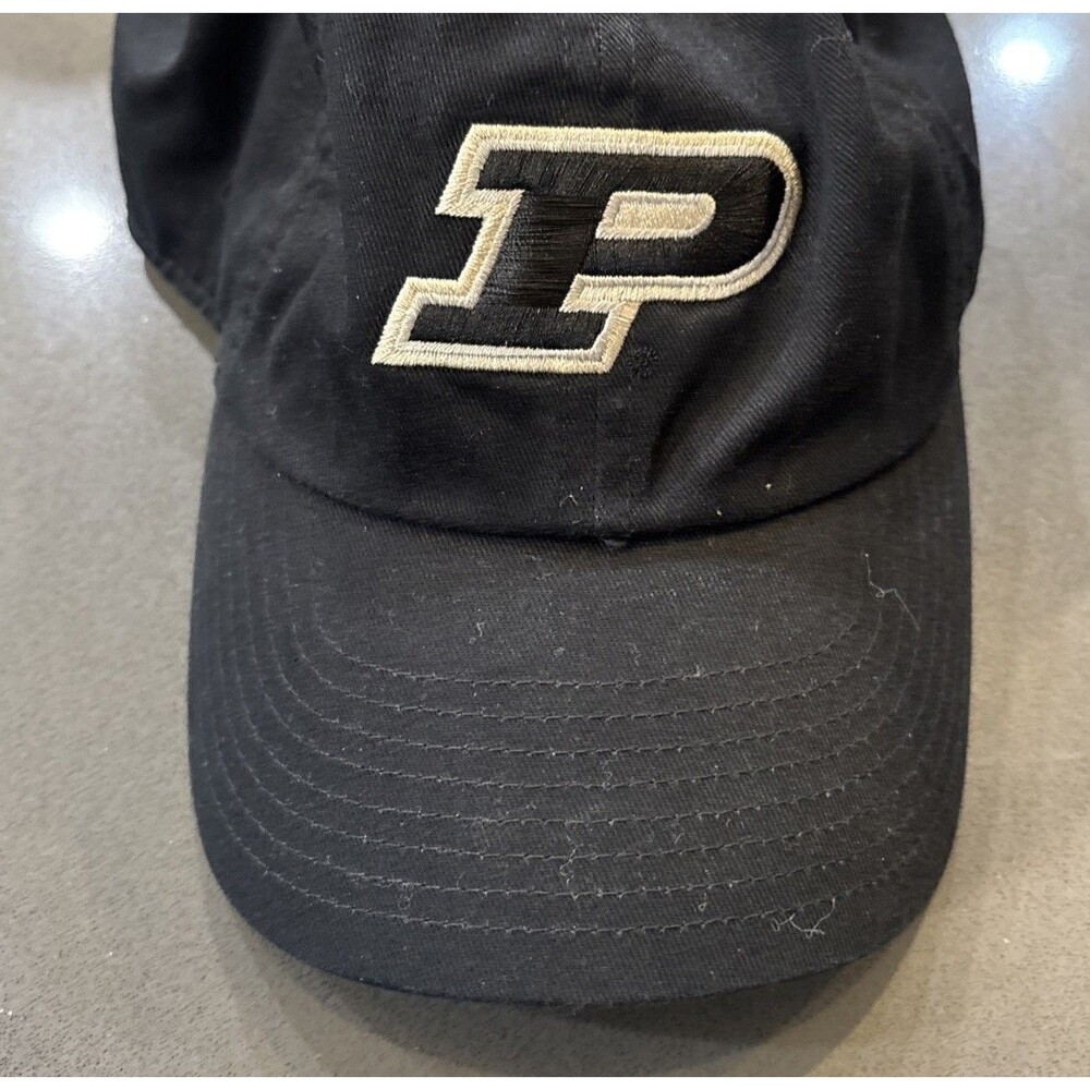 Purdue Boilermakers Nike Club Cap M/L Men's Strapback Hat Black P Embroidered - Picture 9 of 9